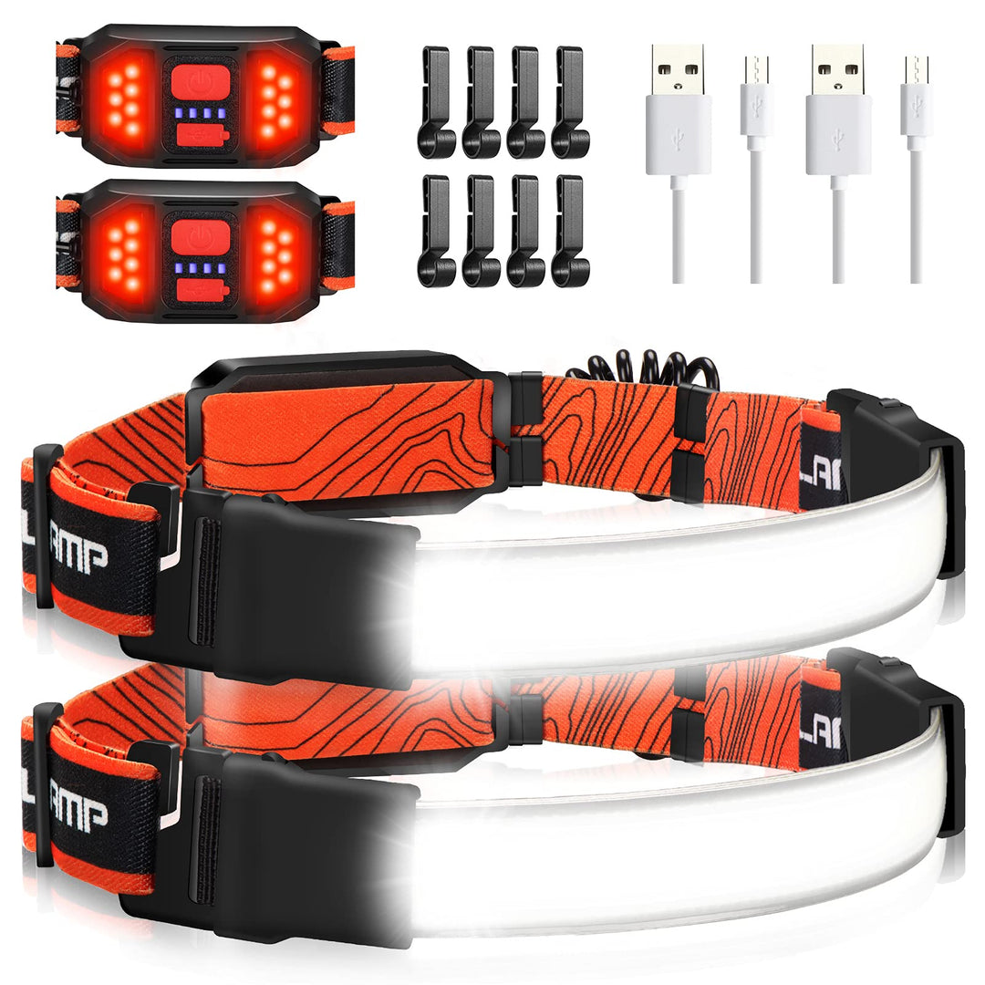 Otsalamppusarja 1000 lumenia USB-ladattava 2
