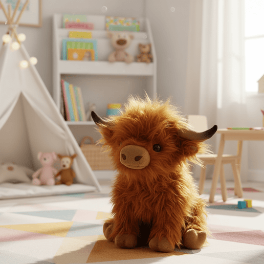 Pehmolelu Highland Cow Mukava Kumppani 0