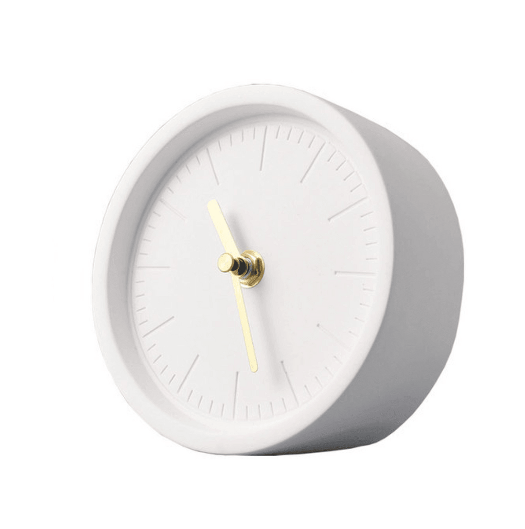 Pohjoismainen Sementtipöytäkello Modernilla Tyylillä 0