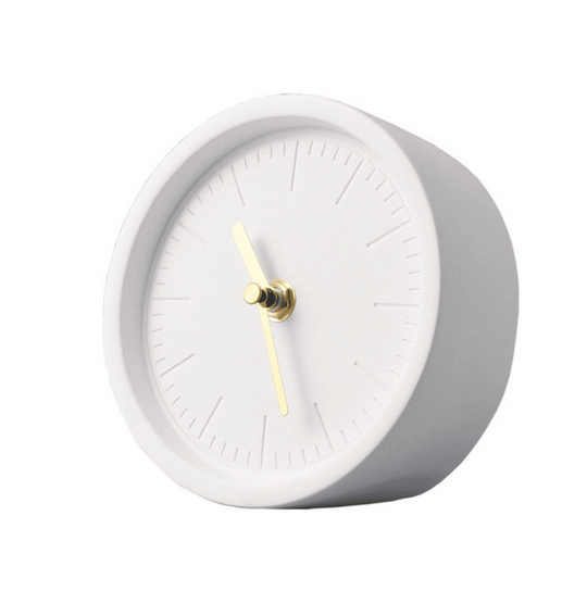 Pohjoismainen Sementtipöytäkello Modernilla Tyylillä 0