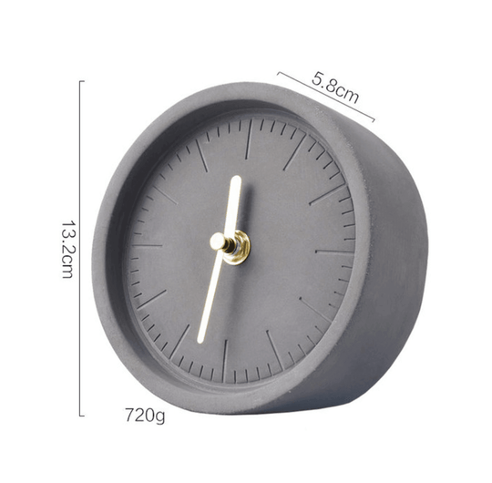 Pohjoismainen Sementtipöytäkello Modernilla Tyylillä 4