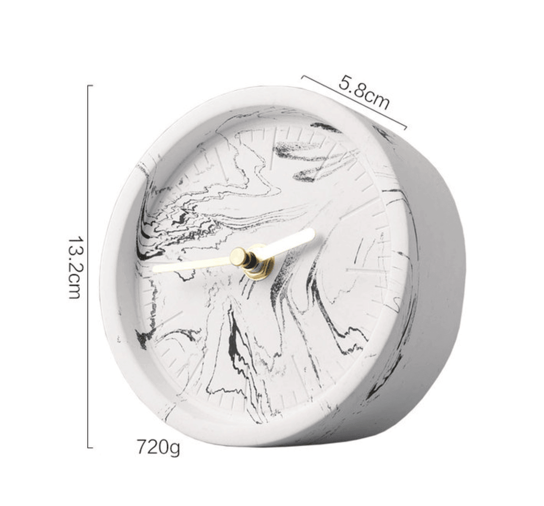 Pohjoismainen Sementtipöytäkello Modernilla Tyylillä 6