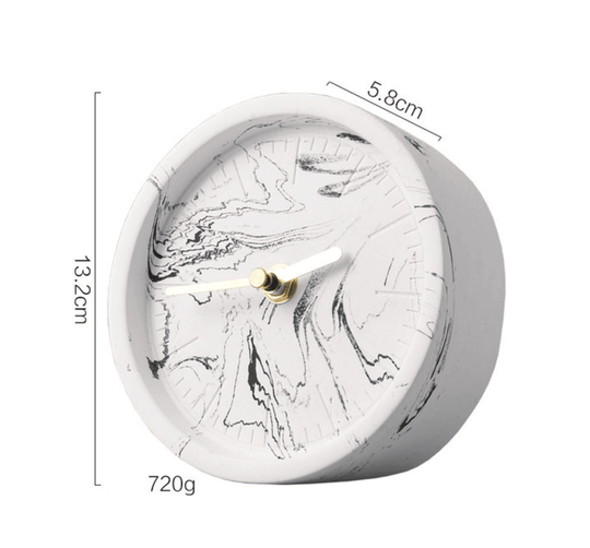 Pohjoismainen Sementtipöytäkello Modernilla Tyylillä 6