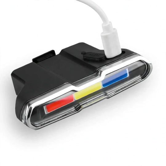 Polkupyörän Takavalo Monivärisellä Valaistuksella USB-latauksella 0