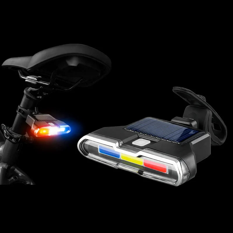 Polkupyörän Takavalo Monivärisellä Valaistuksella USB-latauksella 1