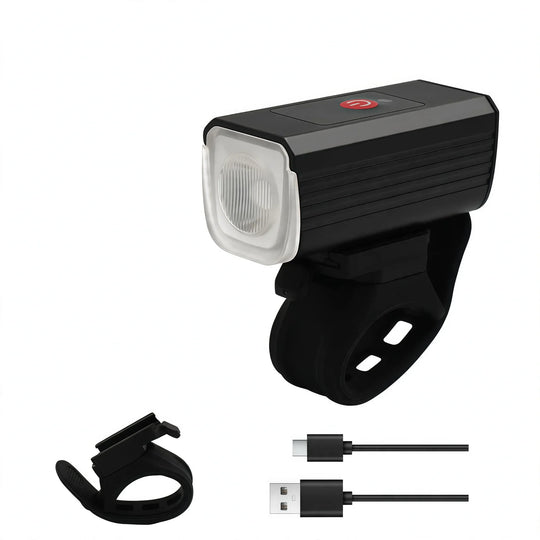 Polkupyörän etuvalo ladattava USB-C-liitännällä vedenpitävä 0