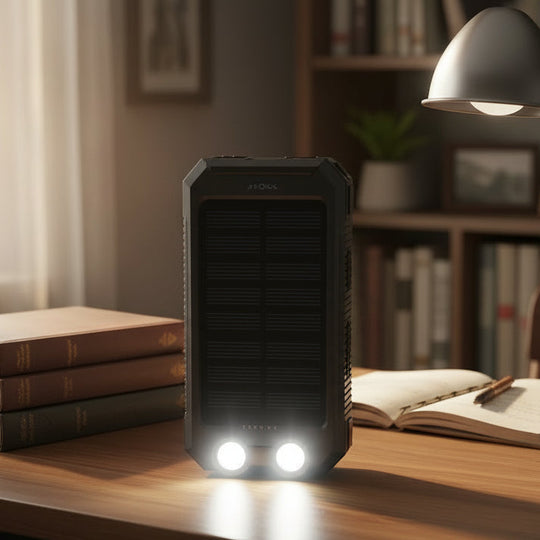 Power Bank Vedenpitävä Aurinkoenergialla 30 000 mAh 0