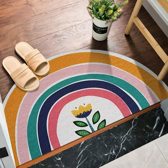 Puoliympyrä Ovimatto Sateenkaari- ja Vesimeloniprintillä 3