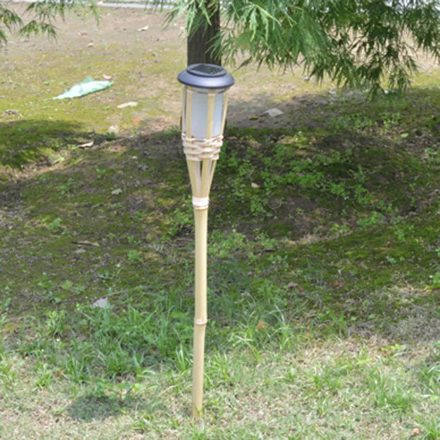 Puutarhalamput Aurinkoenergialla Toimivat Bambu Design 3
