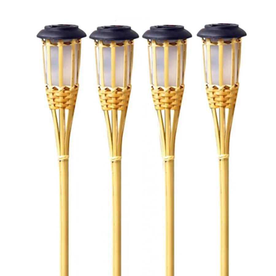 Puutarhalamput Aurinkoenergialla Toimivat Bambu Design 5