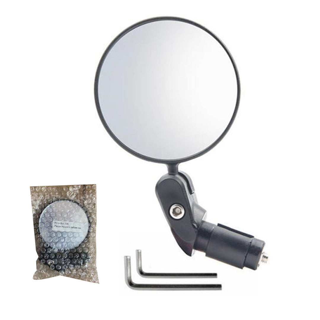 Pyörän ohjaustangon päätypyörän peilisarja kääntyvällä ja laajakulmaisella lasilla 6