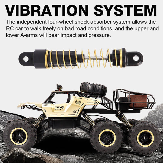 RC Monsteriauto 6WD LED-valoilla 4
