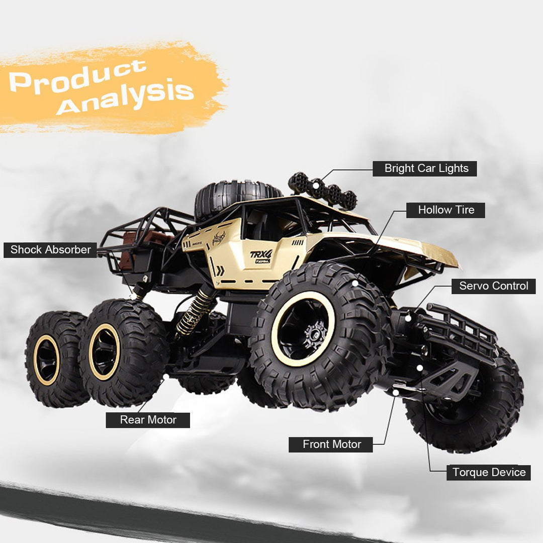 RC Monsteriauto 6WD LED-valoilla 5