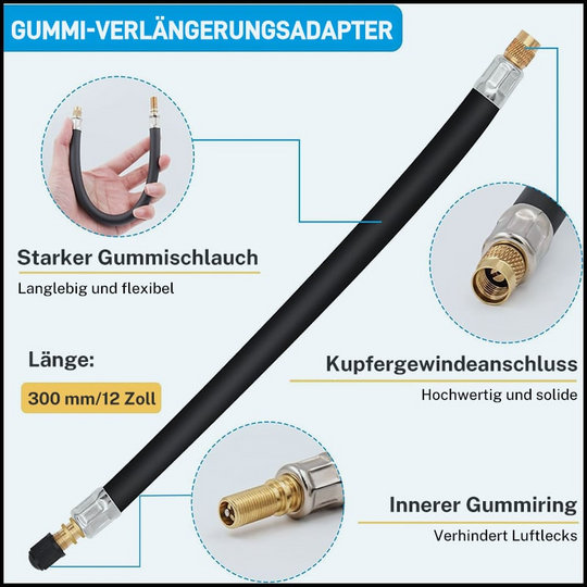 Rengasventtiilin pidennykset Universaali Käyttöön 6