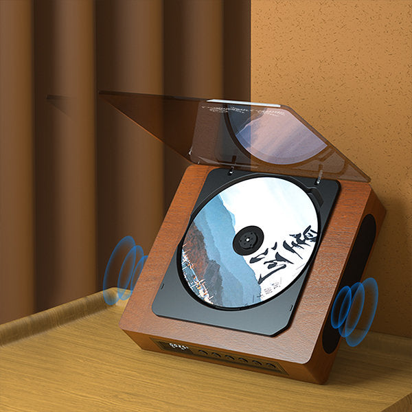 Retro CD Soitin Bluetooth-yhteydellä ja FM-radiolla 0