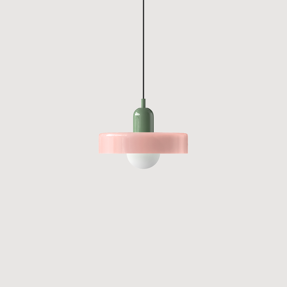 Riippuvalaisin Bauhaus-tyyliin värikkäällä lasilla 17
