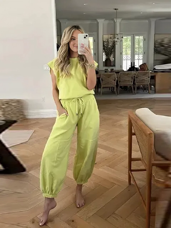 Naisille Rento Jumpsuit Avoin Selkä Polyesteri-1