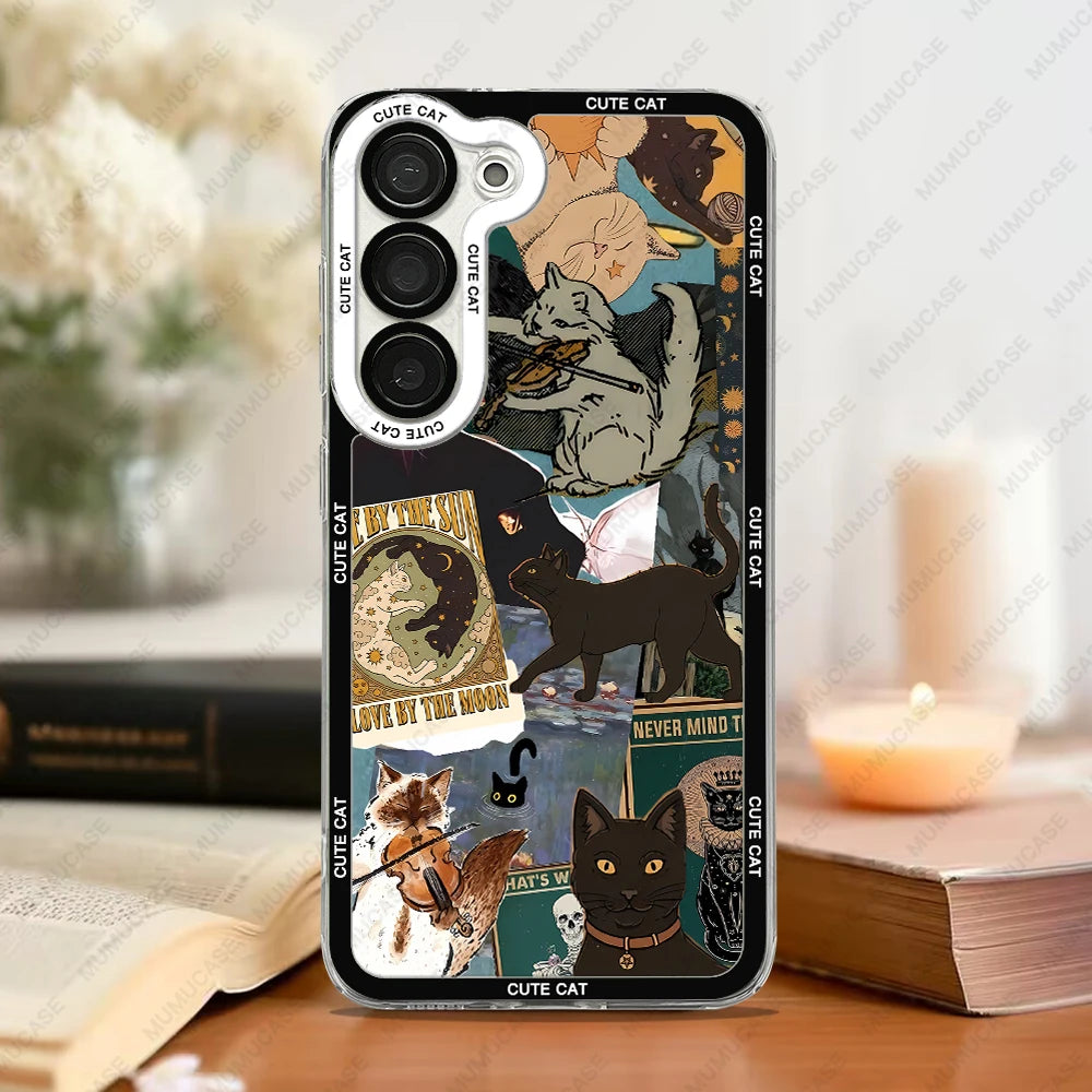 Samsung Galaxy Phone Case Cat Collage 1