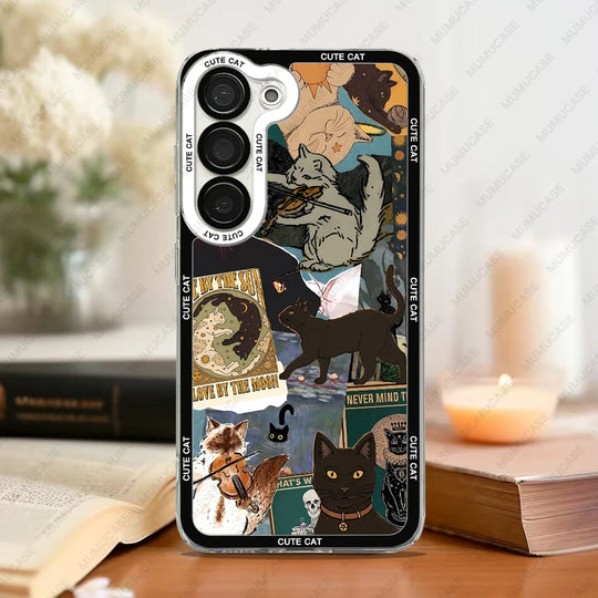 Samsung Galaxy Phone Case Cat Collage 1