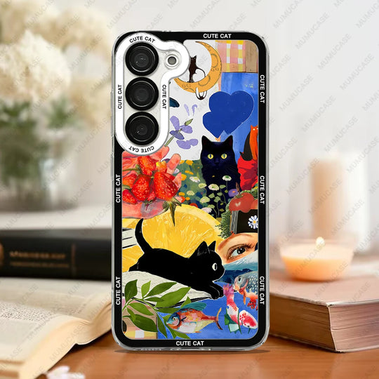 Samsung Galaxy Phone Case Cat Collage 2