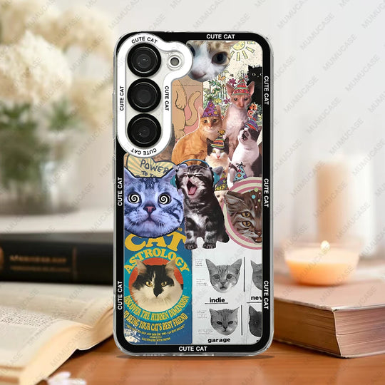 Samsung Galaxy Phone Case Cat Collage 3
