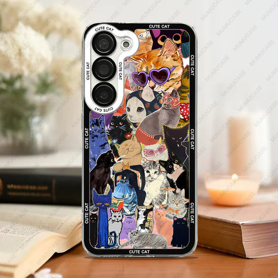 Samsung Galaxy Phone Case Cat Collage 7