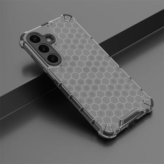 Samsung Galaxy S25 Plus Kotelo Iskunkestävä Honeycomb Design 3