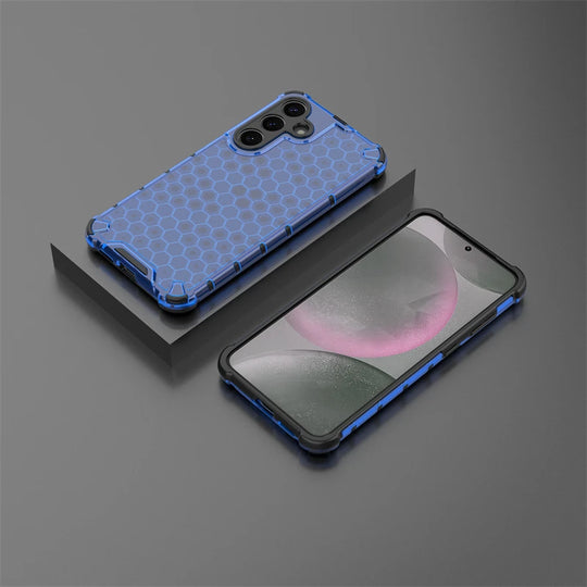 Samsung Galaxy S25 Plus Kotelo Iskunkestävä Honeycomb Design 6