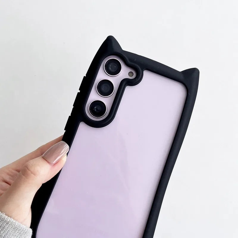 Samsung Galaxy S25 Plus Kuuloketasku 3D Kissa Design 1