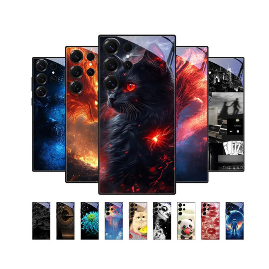 Samsung Galaxy S25 Puhelin Kuori Eläinkuvioilla Liukumaton Suoja 0