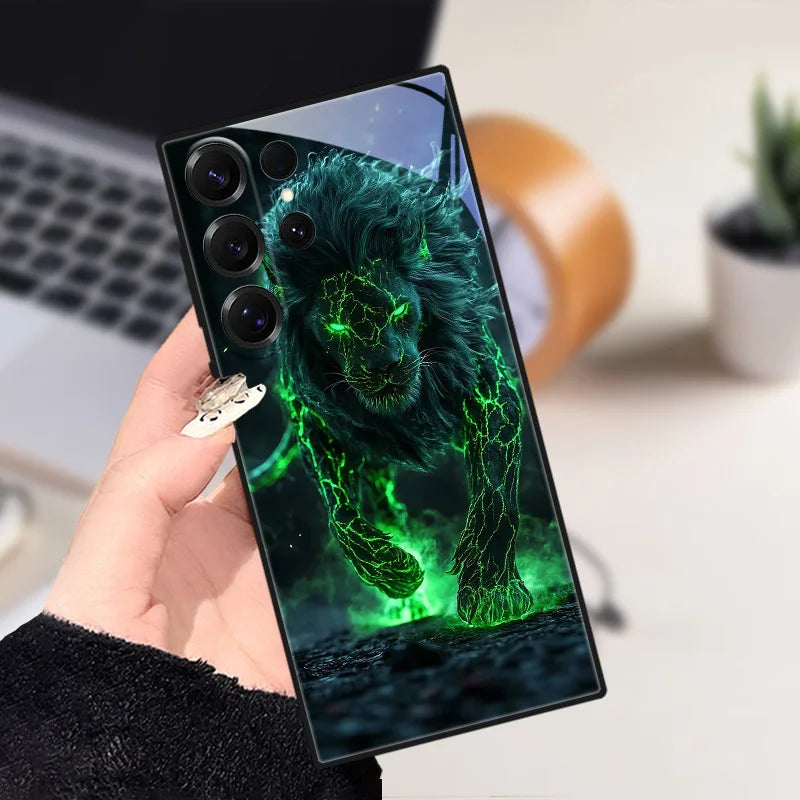 Samsung Galaxy S25 Puhelin Kuori Eläinkuvioilla Liukumaton Suoja 18