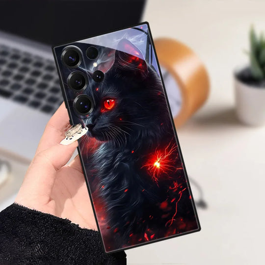 Samsung Galaxy S25 Puhelin Kuori Eläinkuvioilla Liukumaton Suoja 19