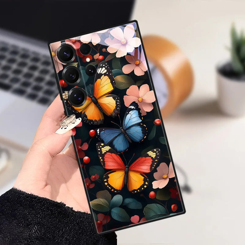 Samsung Galaxy S25 Puhelin Kuori Eläinkuvioilla Liukumaton Suoja 23