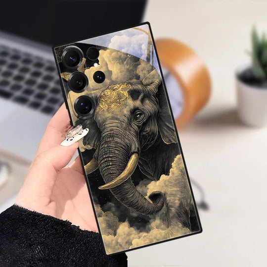 Samsung Galaxy S25 Puhelin Kuori Eläinkuvioilla Liukumaton Suoja 26