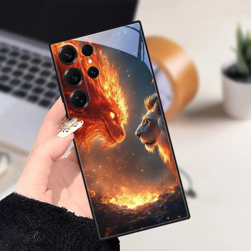 Samsung Galaxy S25 Puhelin Kuori Eläinkuvioilla Liukumaton Suoja 39