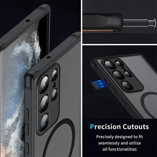 Samsung Galaxy S25 S24 Ultra Plus Phone Case Magnetic Closure Stylish 2