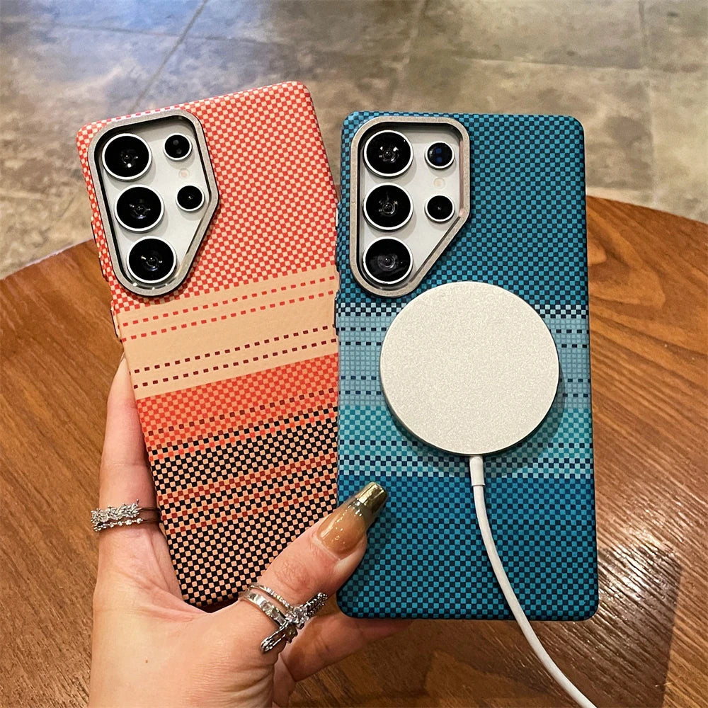 Samsung Galaxy S26 Ultra Puhelinkuori Värikäs Suojakuori Moderneilla Raitoilla 1