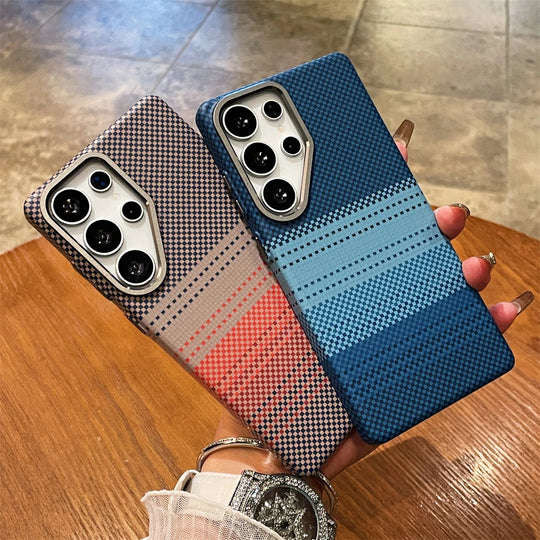 Samsung Galaxy S26 Ultra Puhelinkuori Värikäs Suojakuori Moderneilla Raitoilla 2