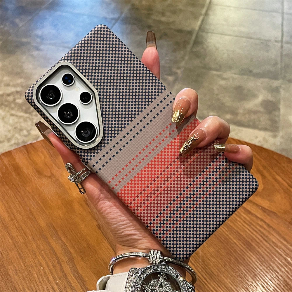 Samsung Galaxy S26 Ultra Puhelinkuori Värikäs Suojakuori Moderneilla Raitoilla 6