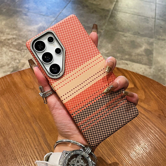 Samsung Galaxy S26 Ultra Puhelinkuori Värikäs Suojakuori Moderneilla Raitoilla 7