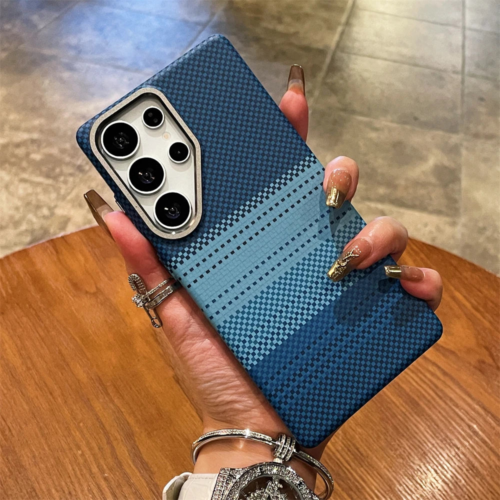 Samsung Galaxy S26 Ultra Puhelinkuori Värikäs Suojakuori Moderneilla Raitoilla 8