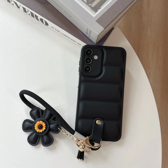 Samsung Galaxy Suojakuori Auringonkukka Rannehihnalla 12