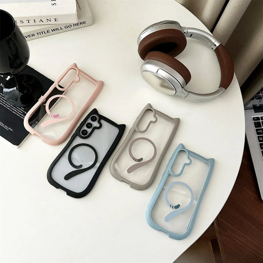 Samsung Puhelimen Suojakuoret MagSafe Kissan Korva Design 5