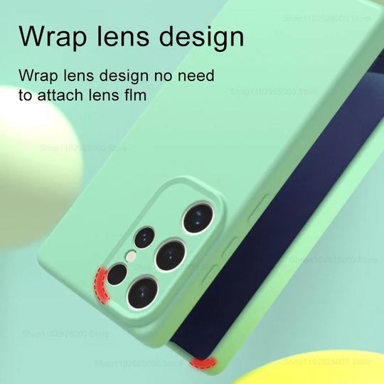 Samsung Puhelimen Suojakuoret Nestemäisellä Silikonilla Iskunkestävä Design 1