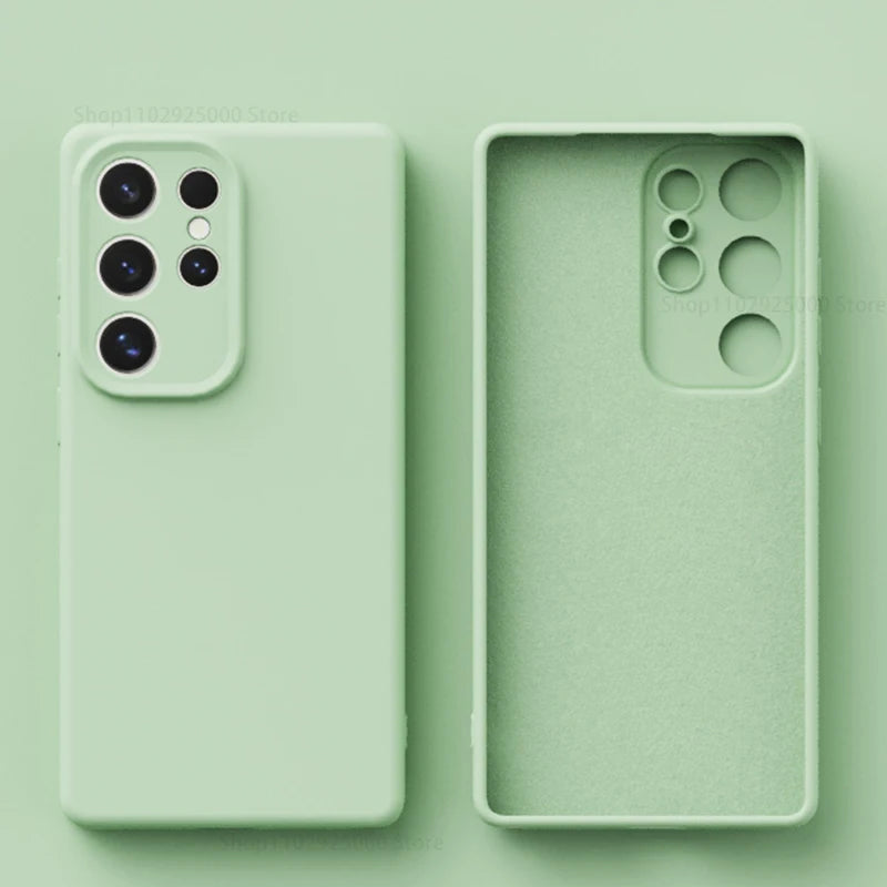 Samsung Puhelimen Suojakuoret Nestemäisellä Silikonilla Iskunkestävä Design 10