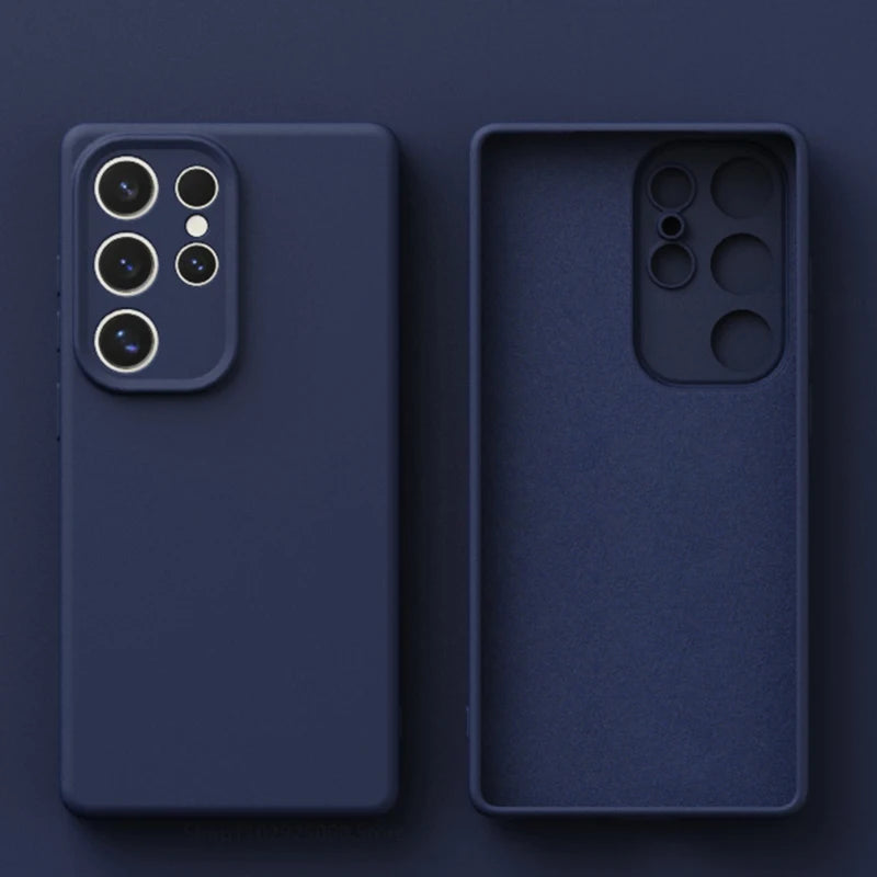 Samsung Puhelimen Suojakuoret Nestemäisellä Silikonilla Iskunkestävä Design 11