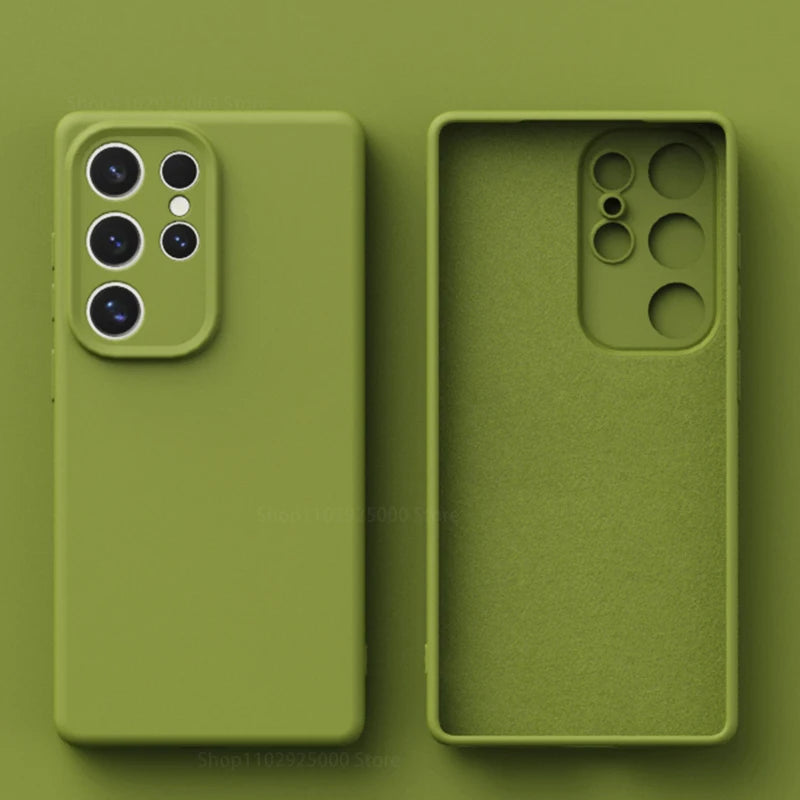 Samsung Puhelimen Suojakuoret Nestemäisellä Silikonilla Iskunkestävä Design 12