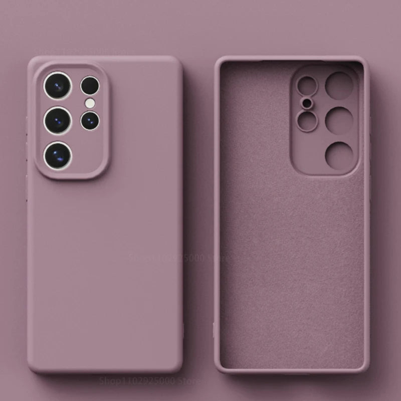 Samsung Puhelimen Suojakuoret Nestemäisellä Silikonilla Iskunkestävä Design 13