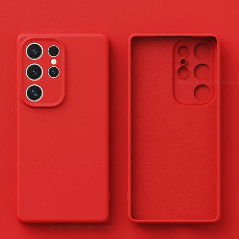 Samsung Puhelimen Suojakuoret Nestemäisellä Silikonilla Iskunkestävä Design 14