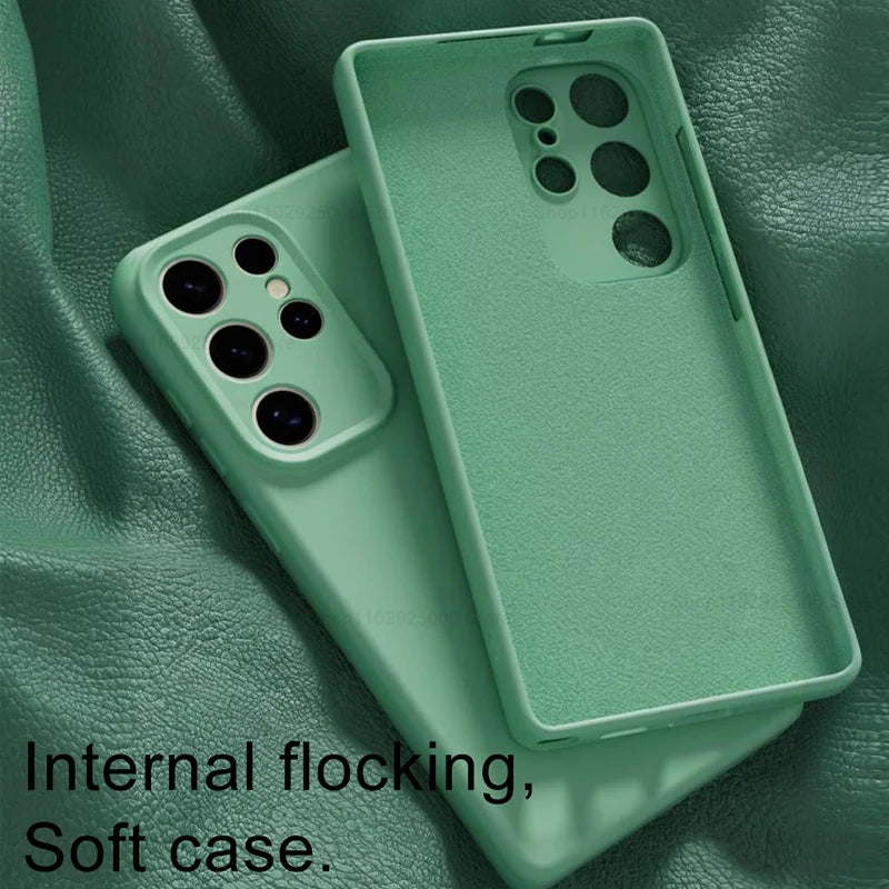 Samsung Puhelimen Suojakuoret Nestemäisellä Silikonilla Iskunkestävä Design 2